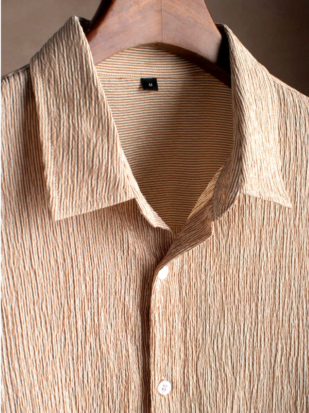 Conjunto Masculino Vintage | Camisa Crinkle + Calça Oliva | Old Money