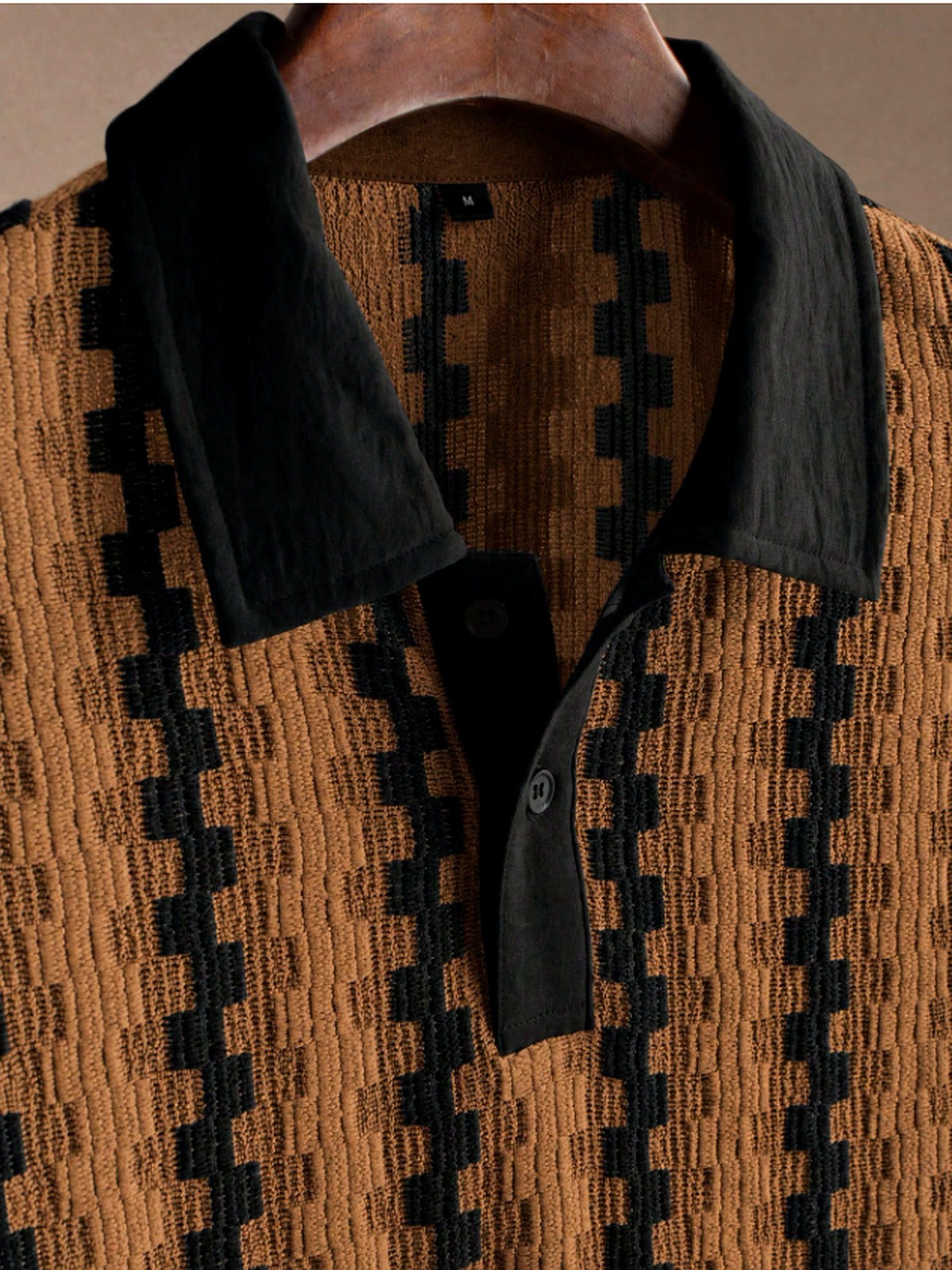 Conjunto Masculino Polo Texturizado | Colarinho Contrastante + Calça | Old Money