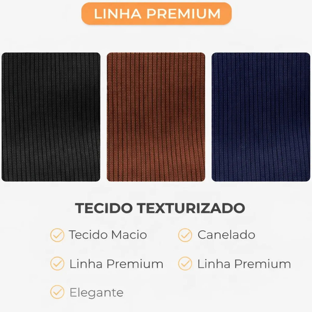Kit 3 Polos Old Money | Canelada Premium | Gola Italiana
