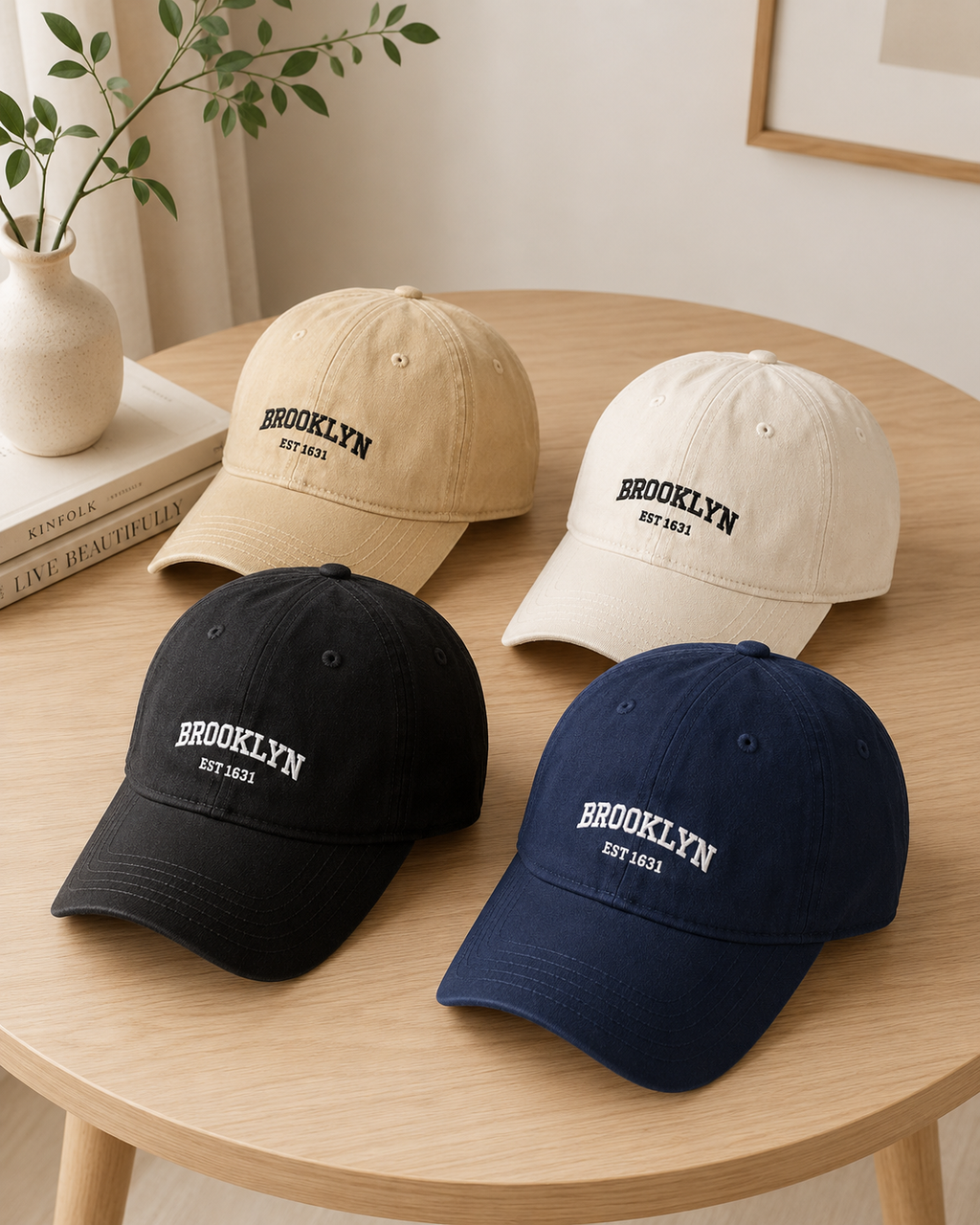 Boné Brooklyn Bordado | Algodão com Regulagem