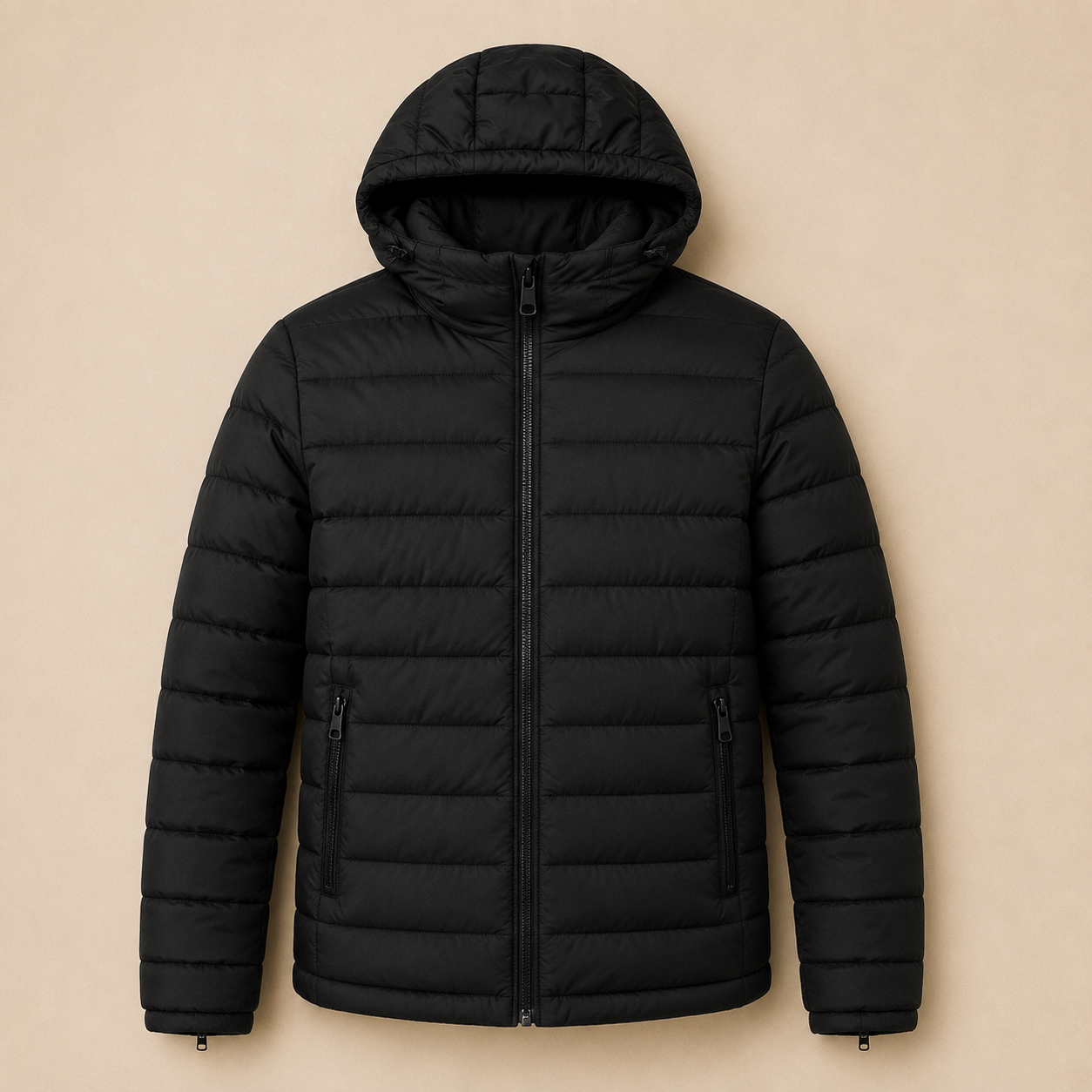 Jaqueta Puffer Impermeável | Capuz Removível | Masculina