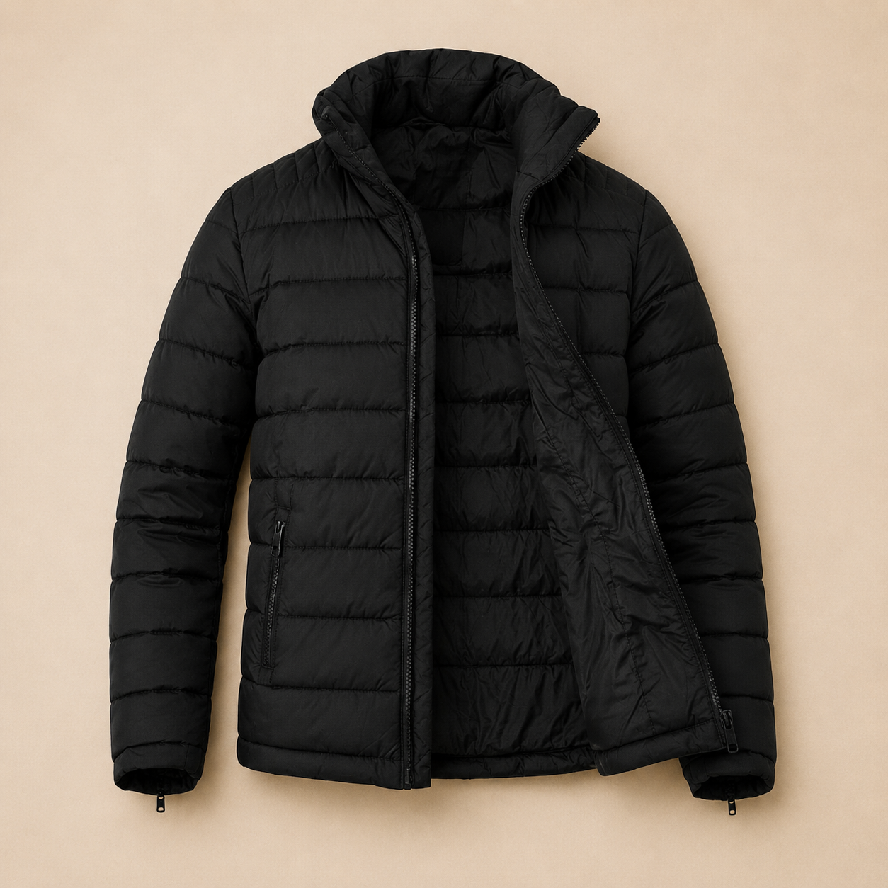 Jaqueta Puffer Impermeável | Capuz Removível | Masculina