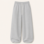Calça Cargo Baggy Masculina | Moletom Corte Largo com Cordão