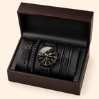 Relógio Masculino Quartzo | Pulseira Couro PU Vintage