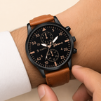Relógio Masculino Quartzo | Pulseira Couro PU Vintage