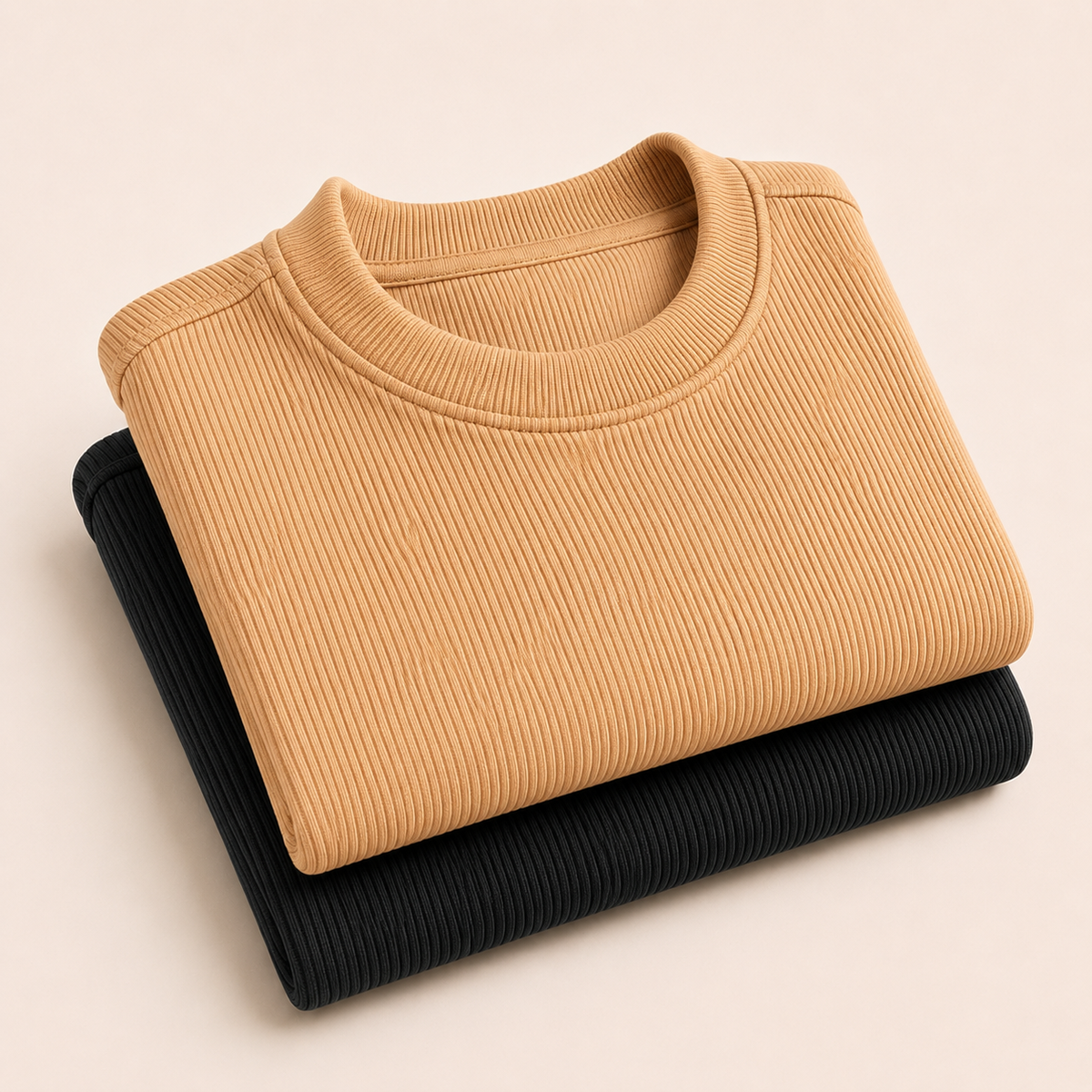 Kit 2 Camisetas Canelada Texturizada | Premium Masculina
