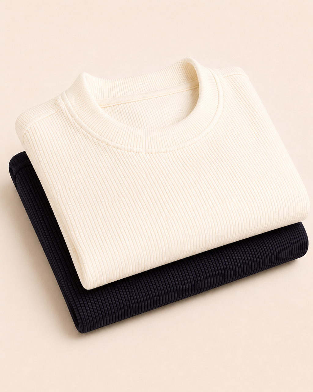 Kit 2 Camisetas Canelada Texturizada | Premium Masculina