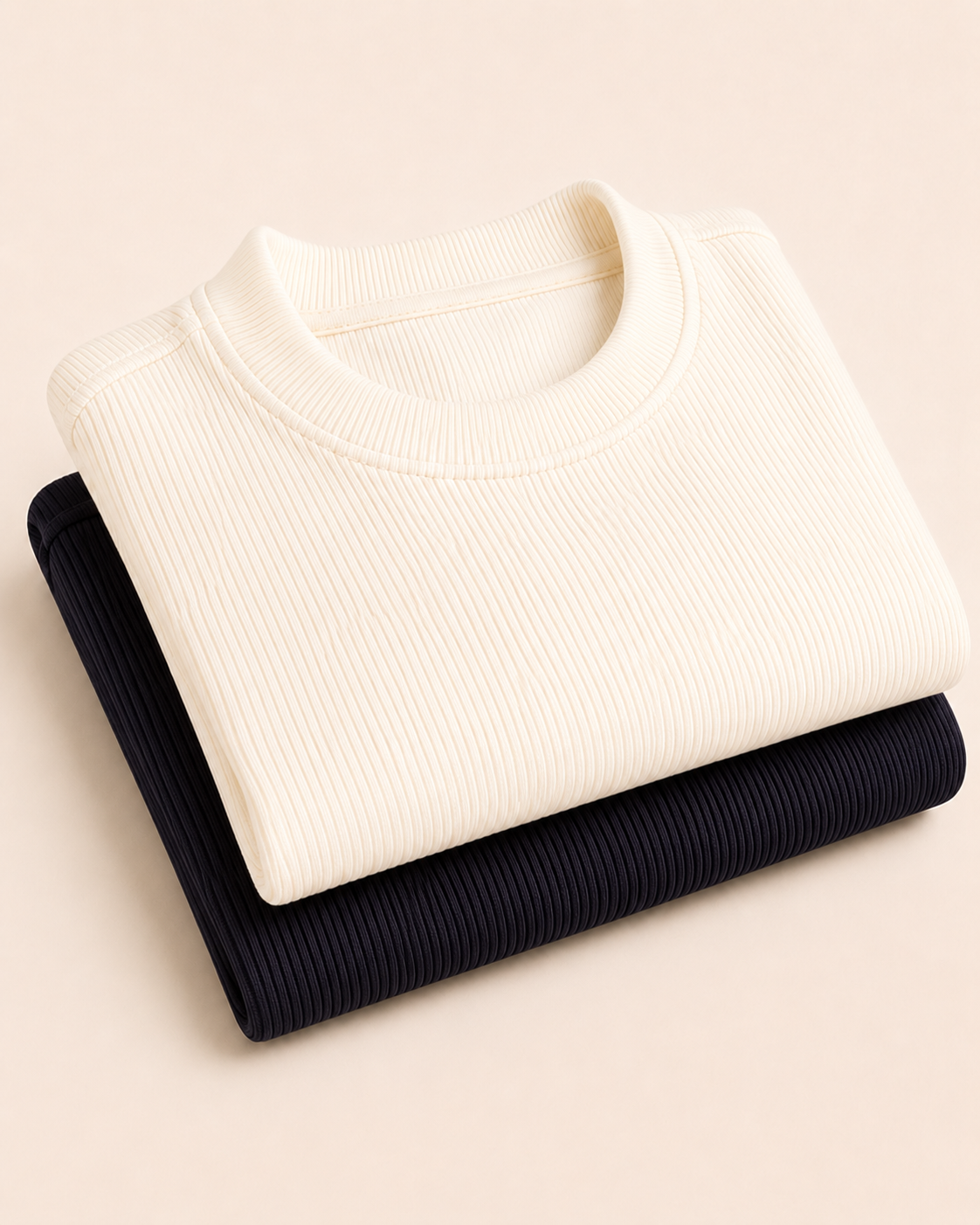 Kit 2 Camisetas Canelada Texturizada | Premium Masculina